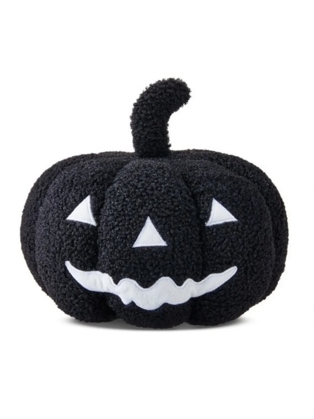 NWT. WAY TO CELEBRATE Black Plush Pumpkin Pillow